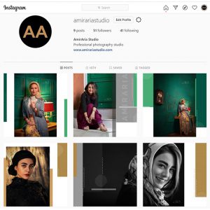 AmirAria Studio's Instagram